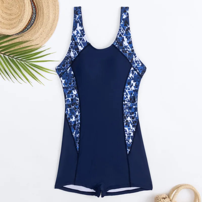 Summer Sexy One Piece Swimsuits Closed Women's Swimwear Sports For